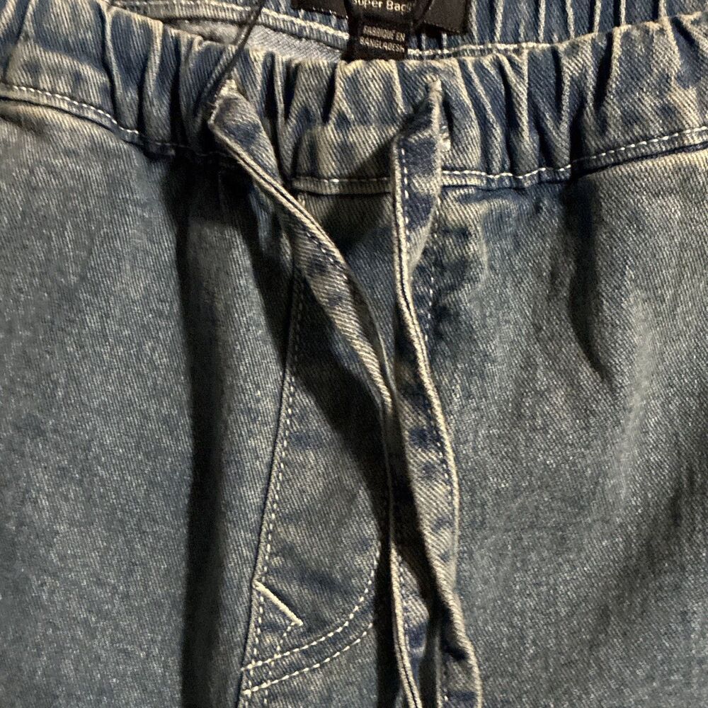 NEW True Religion Cargo Jeans Jessie Super Baggy Big T Drawstring Wide Leg 29 - Picture 5 of 16
